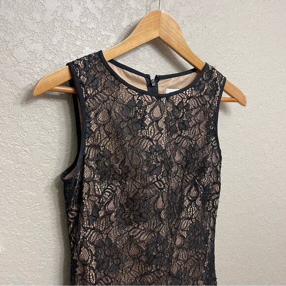 Cache lace black Floral Cocktail Dress sz 0 - Picture 6 of 8